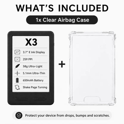 XTEINK X4Pro E-Reader - 3.7-Inch Portable E-Ink Reader with 16GB Storage & High-Resolution Display