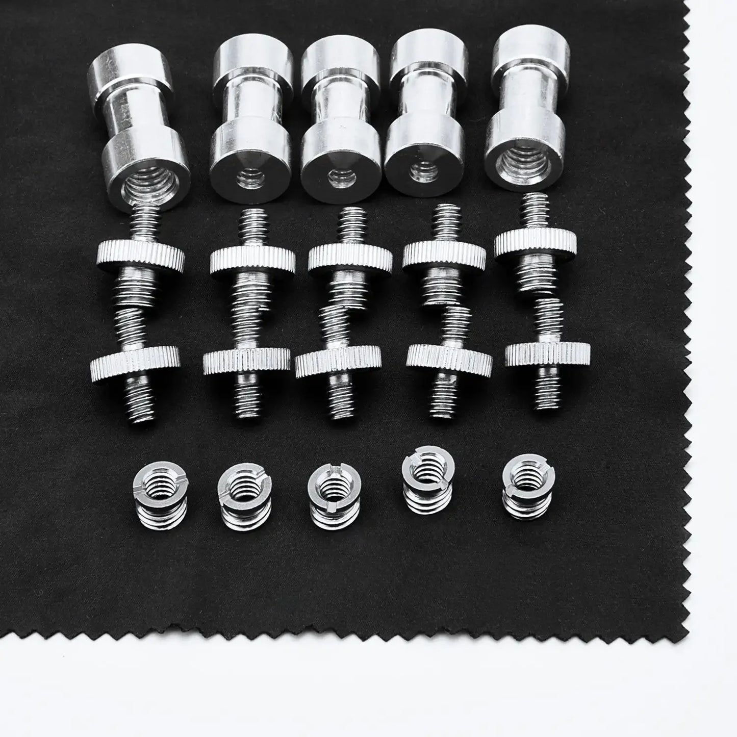 1/4" to 3/8" Female Screw Adapter – Metal Spigot Stud Male Converter for Flash, Light, Tripod & Photo Studio Accessories
