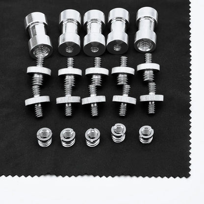 1/4" to 3/8" Female Screw Adapter – Metal Spigot Stud Male Converter for Flash, Light, Tripod & Photo Studio Accessories