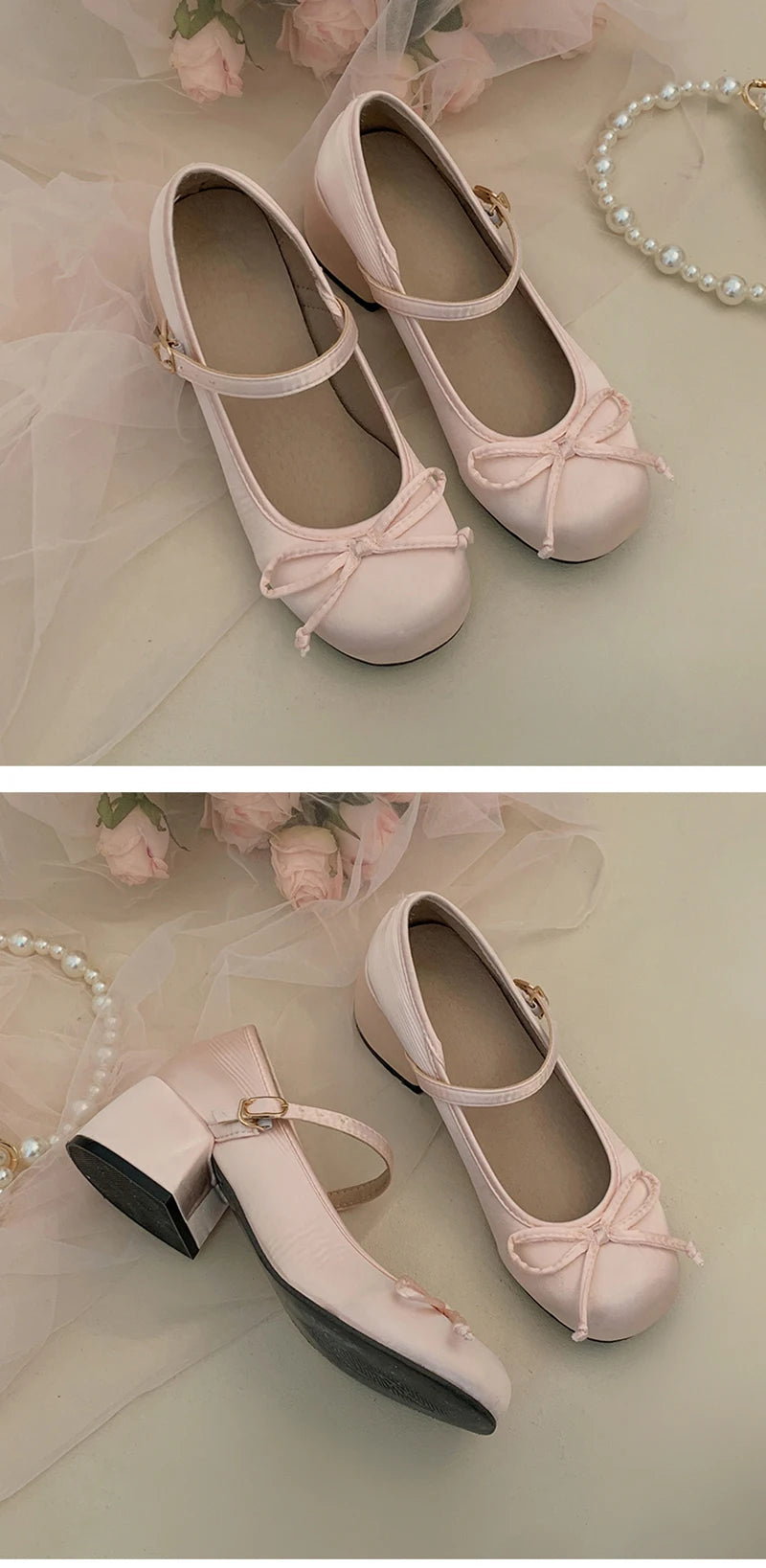 2025 Spring Autumn Mary Jane Shoes — Elegant Mid Heel Round Toe Pumps for Women