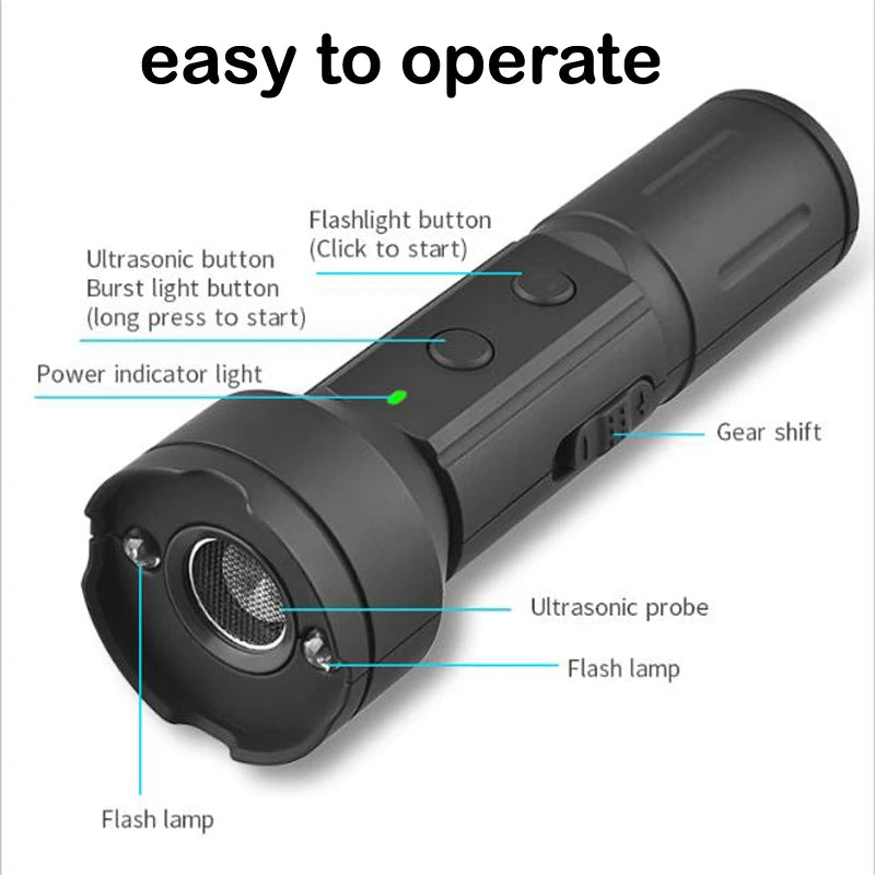 Rechargeable Ultrasonic Dog Bark Control Device - Safe and Effective Deterrent for Excessive Barking, Gentle Training Solution