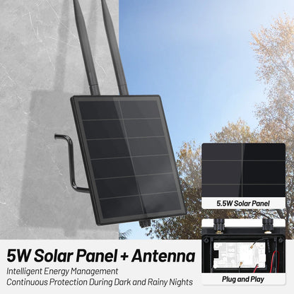 D5 5W Waterproof Solar Panel with Battery Controller - Solar Power Kit for LoRaWAN, RAK LoRa, Meshtastic & MeshCore Repeaters