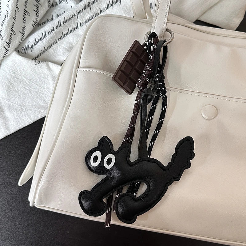 Leather Dachshund Bag Pendant - Creative Dog Keychain & Car Keyring Charm Gift