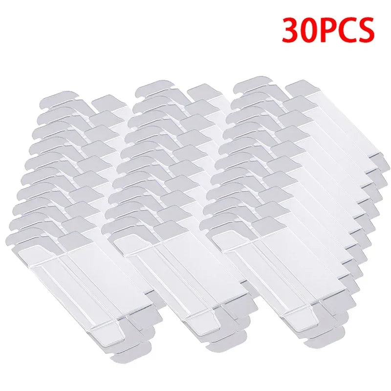 10/20/30/50/100pcs PVC Display Boxes — 1/64 Scale Car Model Toy Transparent Dustproof Exhibition Box for Collection & Gift Packaging