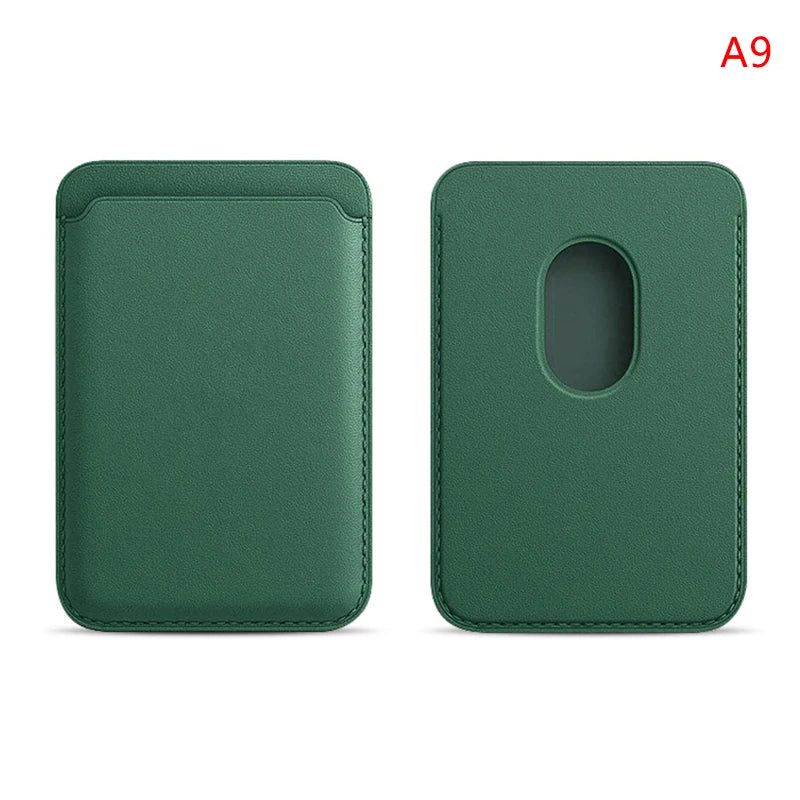 Luxury Magnetic Leather Wallet Case for iPhone 12–16 Pro Max — MagSafe Card Holder Phone Cover