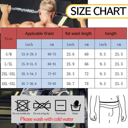 Men's Slimming Waist Trainer Belt – Sauna Sweat Body Shaper & Belly Fat Burner Wrap