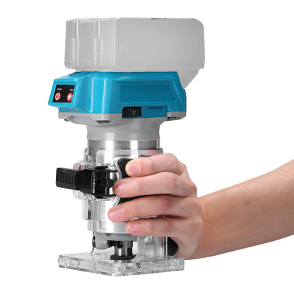 Woodworking Electric Trimmer - Brushless Trimming Machine, Router & Engraving Slotting Tool for Makita 18V Battery