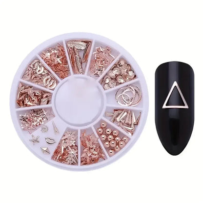 Nail Art Rhinestone Gems - Glitter Crystal Beads Manicure Decoration Accessories for Professional Nail Design
