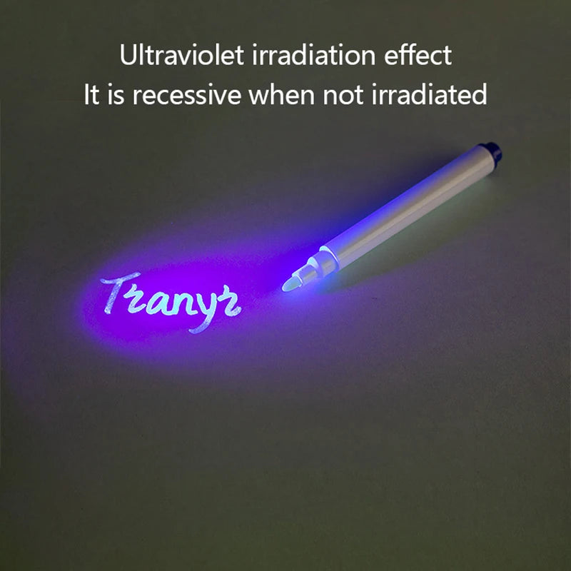 Monochrome UV Invisible Ink Pen — Creative Ultraviolet Magic Highlighter for Kids Party Favors & Gifts