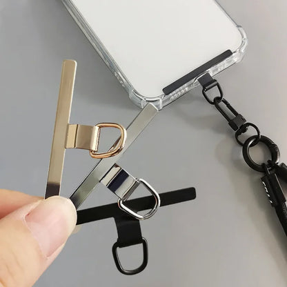 Ultra-Thin Stainless Steel Phone Tether Patch – Universal Cellphone Lanyard Safety Connector Replacement Piece