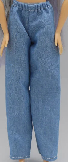 Barbie Doll Claus Outfit Set - 30cm 1/6 Scale T-Shirt & Elastic Pants Daily Wear Accessories