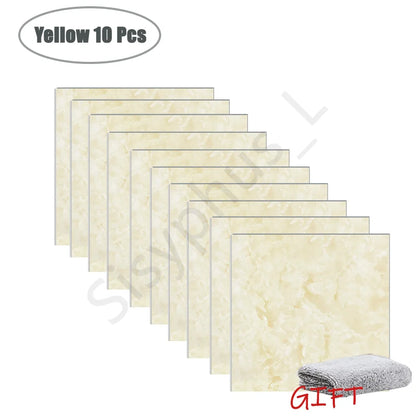 PVC Marble Wall & Floor Stickers - Waterproof Self-Adhesive Tile Decor for Kitchen & Bathroom