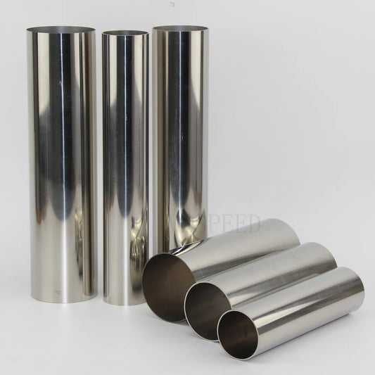 304 Stainless Steel Exhaust Pipe Connector Tube – 1.2mm Thick Muffler Connection Pipe (32–89mm Diameter) for Automotive Use