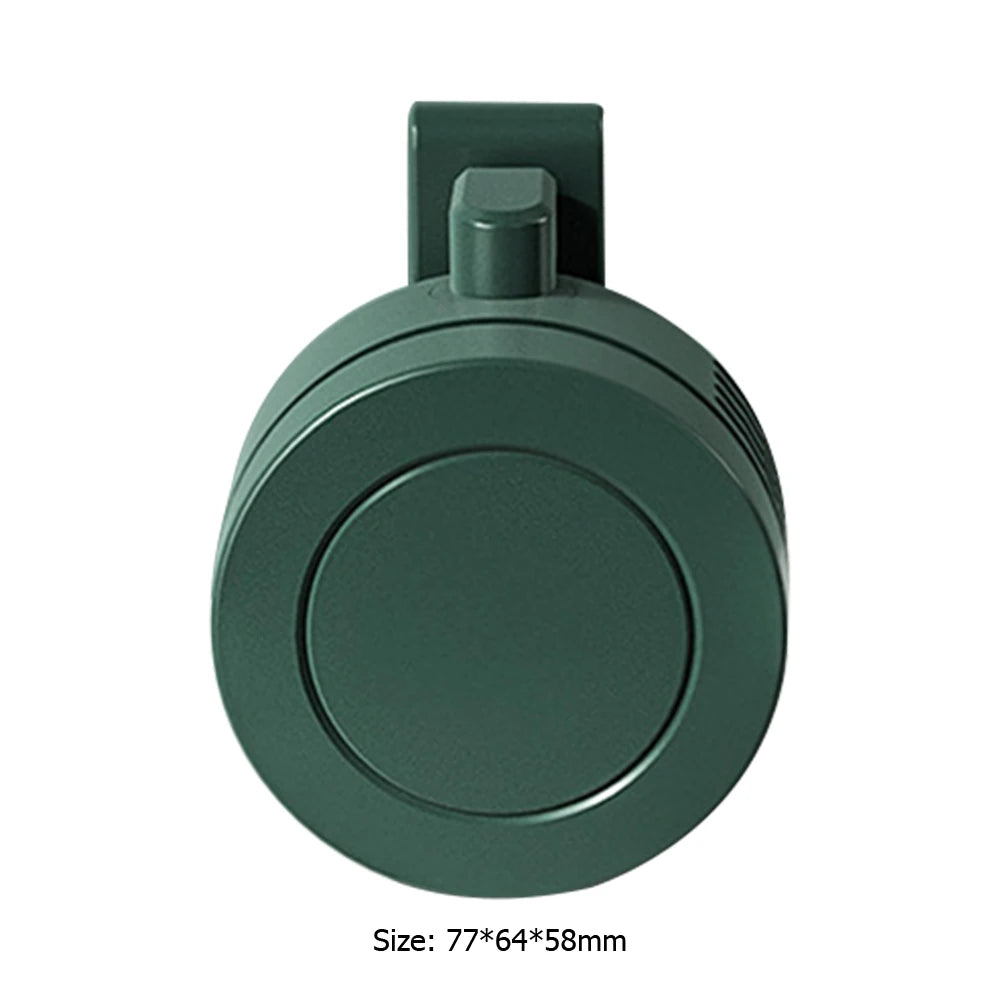 Portable Rechargeable Waist Fan – Wearable Mini Clip Belt Fan with 3 Speeds for Outdoor Work, Travel, Farming & Fishing