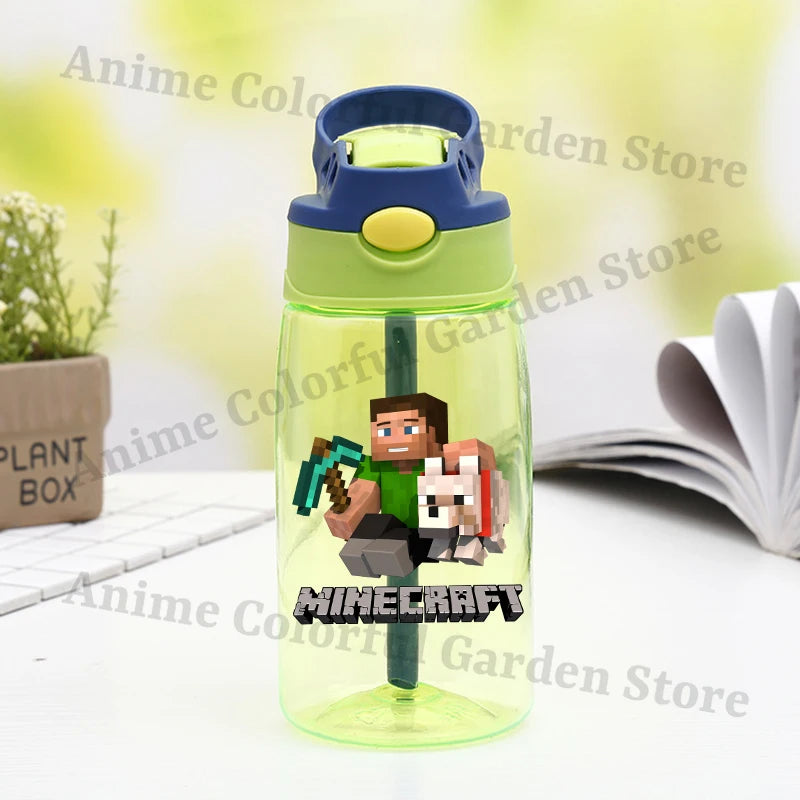 Game Theme Water Bottle - Cute Cartoon Portable Sports Cup for Boys & Girls