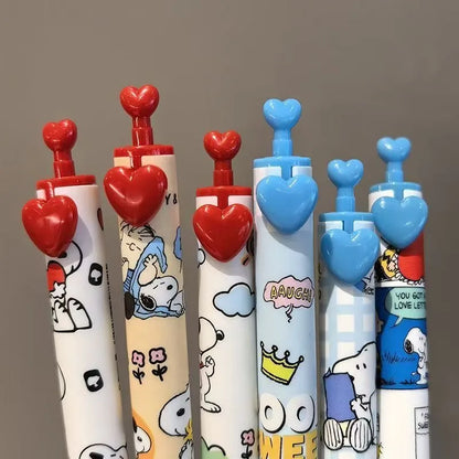 Snoopy Woodstock Gel Pen - Cute Charlie Brown Cartoon Quick-Drying Pen for Students & Creative Writing