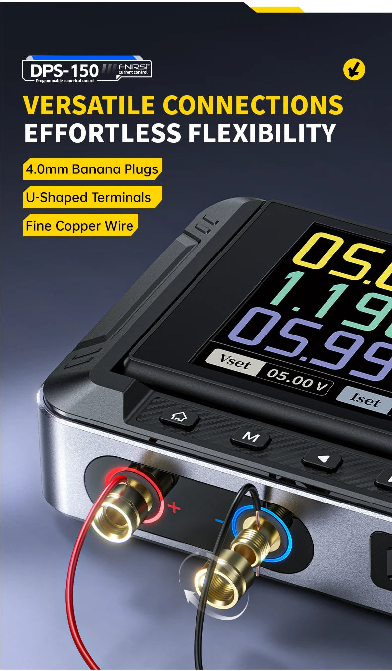 FNIRSI DPS-150 Mini Laboratory DC Power Supply — Adjustable 30V 5A Digital Display CNC Regulator