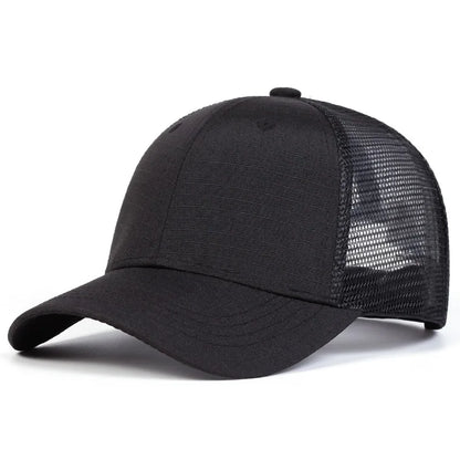 Camouflage Mesh Baseball Cap - Adjustable Outdoor Sun Hat for Men & Women