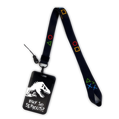 Gamer ID Card Holder Lanyard — Cool Credential Neck Strap & Badge Keychain for Men & Women