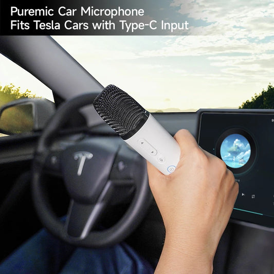 Q1 Tesla Wireless Handheld Microphone – Karaoke Mic with 4 Joy Effects, Rechargeable, Type-C Receiver & USB Converter