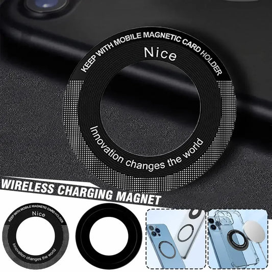 Magsafe Magnetic Metal Plate – Universal Sticker for Wireless Chargers & Car Magnet Holders