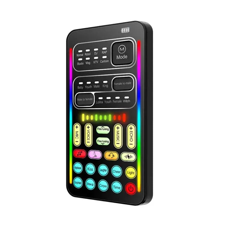 New i9 Portable Handheld Voice Changer – Mini Sound Card with 8 Multi-Functional Sound Effects