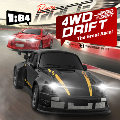 KF20 1:64 RC Drift Car — 2.4G High-Speed 4-Wheel Mini Remote Control Racing Toy for Kids