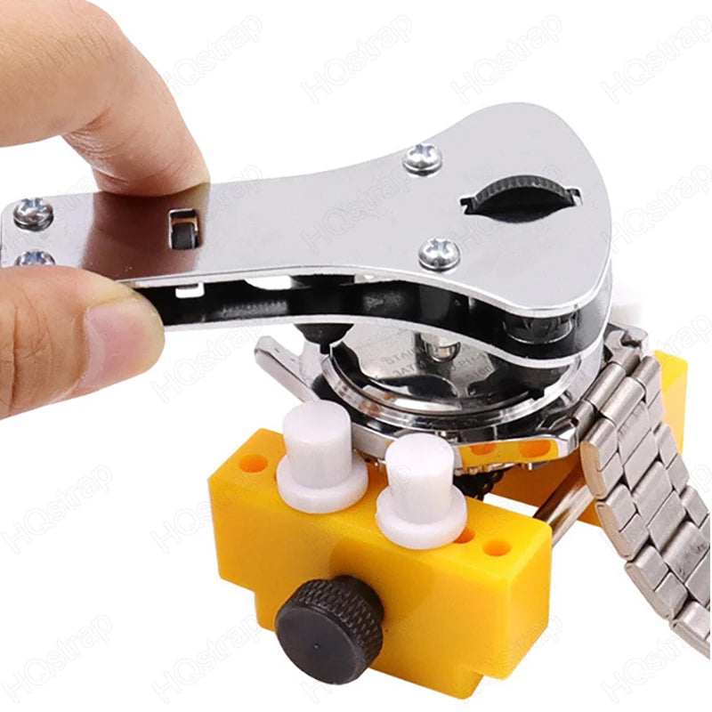 Three-Jaw Watch Case Opener – Adjustable Screw Back Remover Tool for Watchmakers