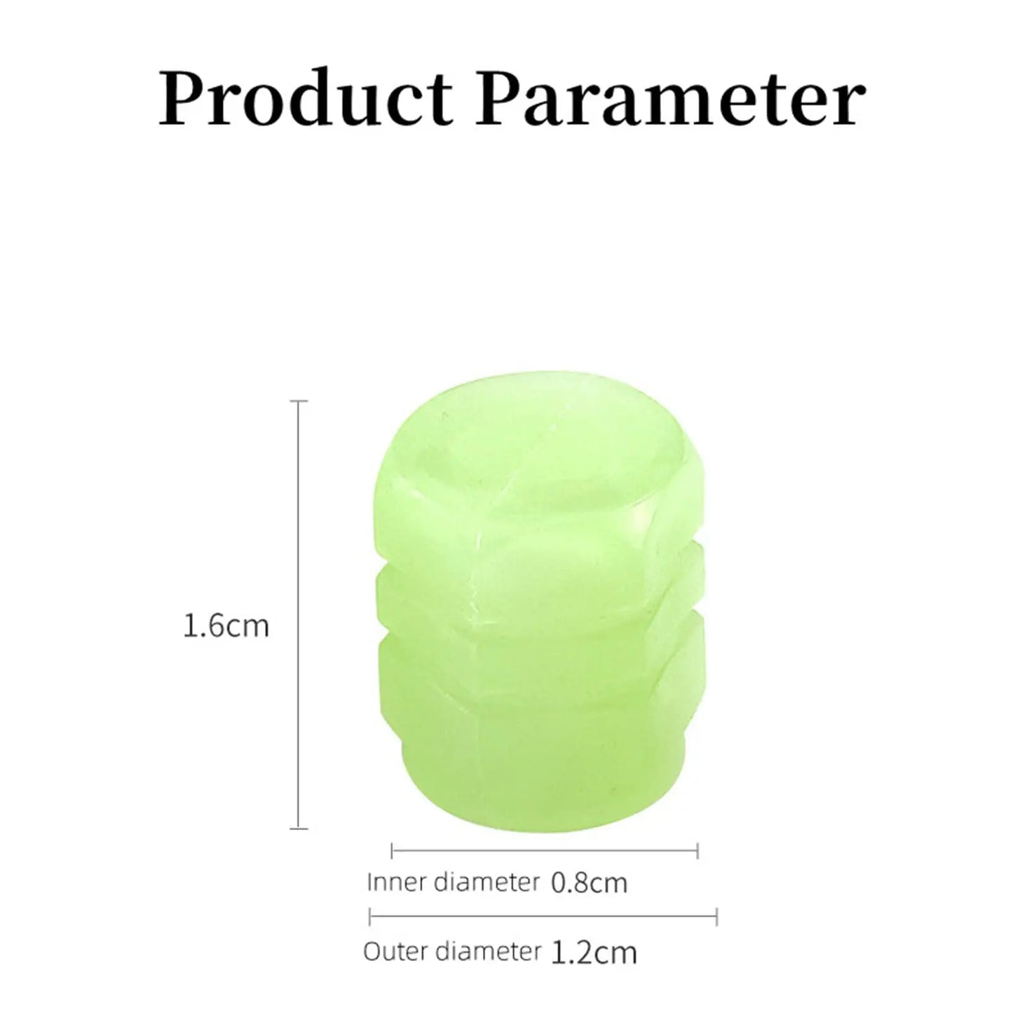 Luminous Valve Caps – Fluorescent Night Glow Tire Caps for Car, Motorcycle & Bicycle (4PCS)