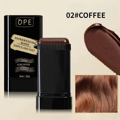 20g Quick Hair Dye Stick – Permanent Hair Color with Portable Applicator Brush for At-Home Touch-Ups