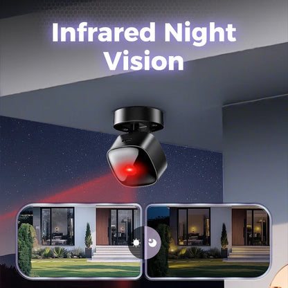 Lenovo 4K HD Rotating WiFi Mini Security Camera – Wireless Smart Home Surveillance with Night Vision