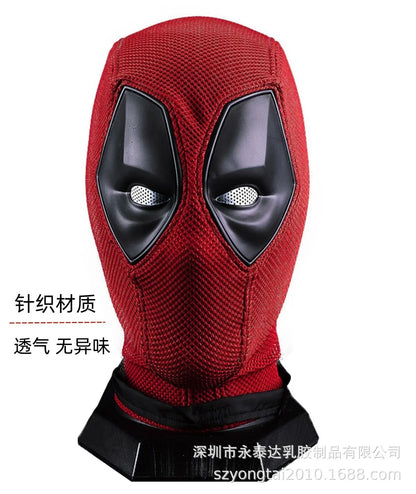 Deadpool Cosplay Mask – Nylon & Cotton Mesh Helmet for Halloween, Party & Carnival Costume
