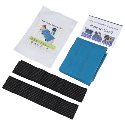 Large 13x22 Inch Reusable Ice Pack — Hot & Cold Wrap for Back, Knee, Leg, Neck, Shoulder & Hip Pain Relief