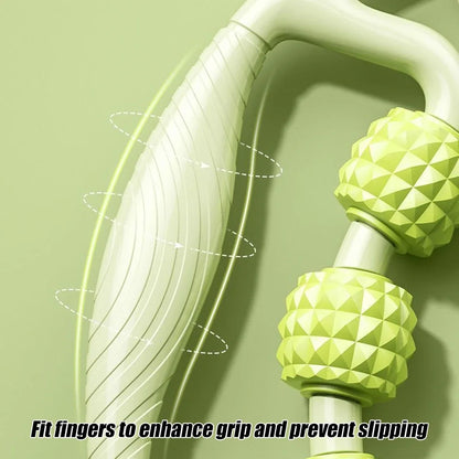 9-Wheel Fascia Muscle Roller – Cellulite Massage Tool for Relieving Muscle Soreness & Reducing Thigh, Calf, and Arm Cellulite