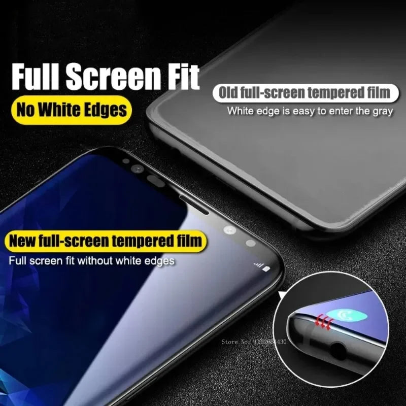 2PCS Curved Tempered Glass Screen Protector - Compatible with Samsung Galaxy S8–S24 Ultra & Note Series