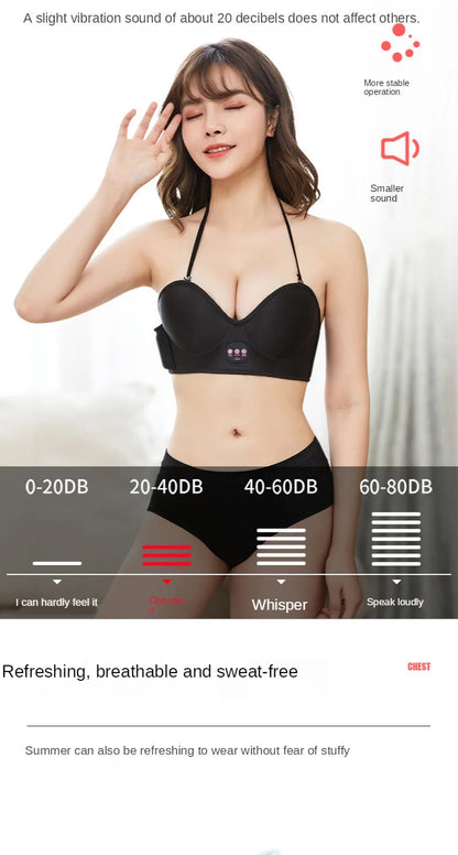 Wireless Vibration Electric Massager – Hot Compress Bra for Chest Care & Breast Firming