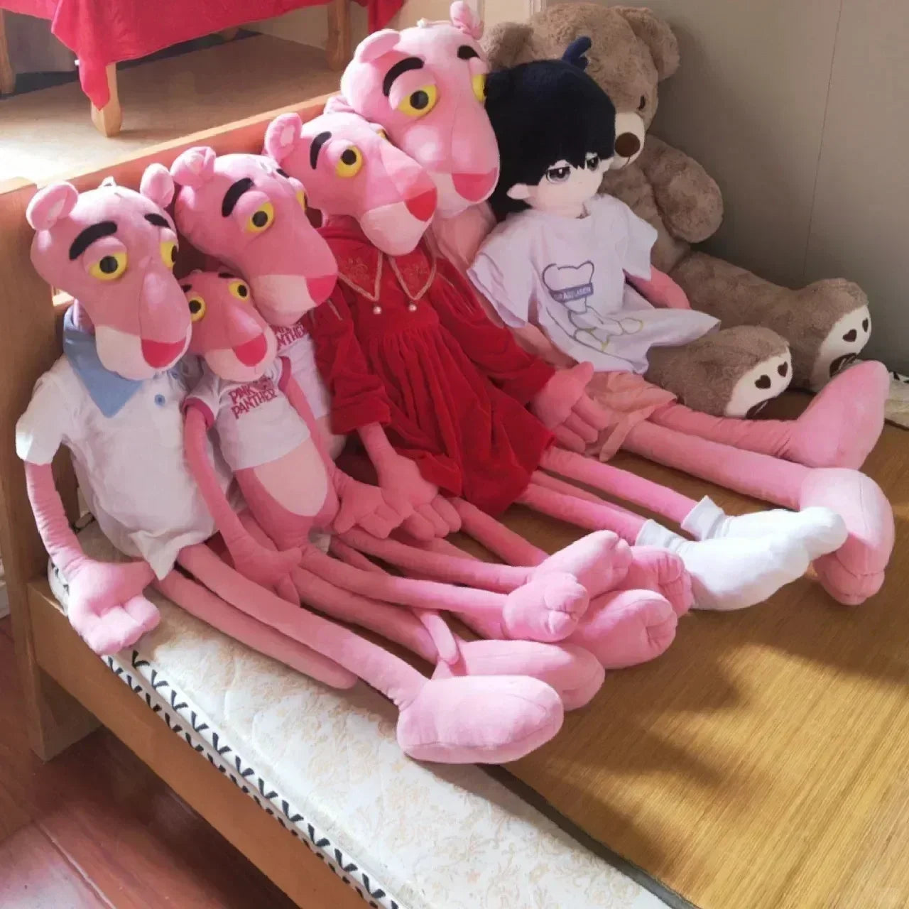 Cartoon Disney Pink Panther Plush Doll – Soft Anime Plush Toy & Cute Cloth Pillow for Kids and Adults, Birthday Gift
