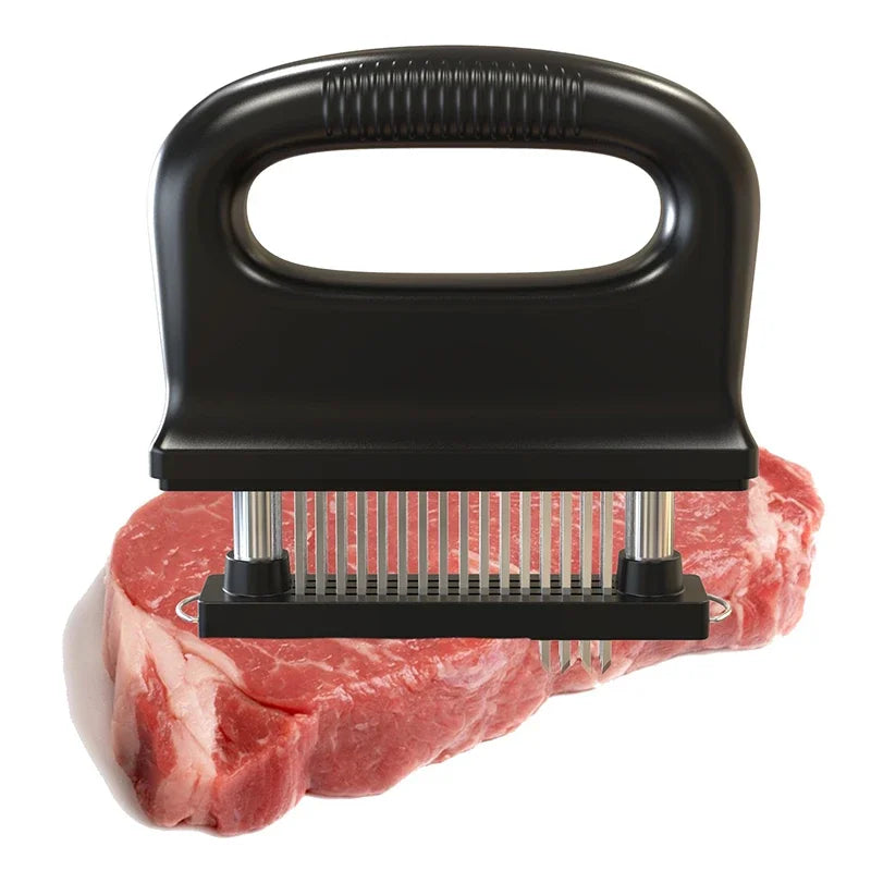 48-Blade Stainless Steel Meat Tenderizer Tool – Beef Steak Hammer & Kitchen Pounder Tool