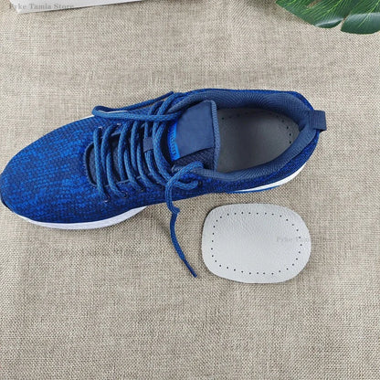 Heel Insoles with Arch Support - Thickened Latex Leather Shoe Inserts for Comfort & Height