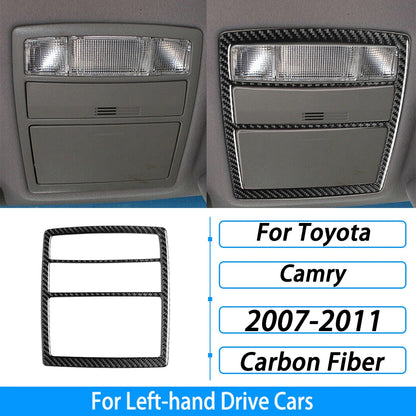 Toyota Camry 2007–2011 Carbon Fiber Interior Trim Set - Center Console, Gear Shift & Air Vent Decorative Covers