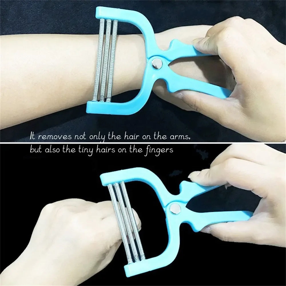 Handheld Facial Hair Remover Spring Roller – Safe Reusable Mustache & Face Hair Removal Tool for Women