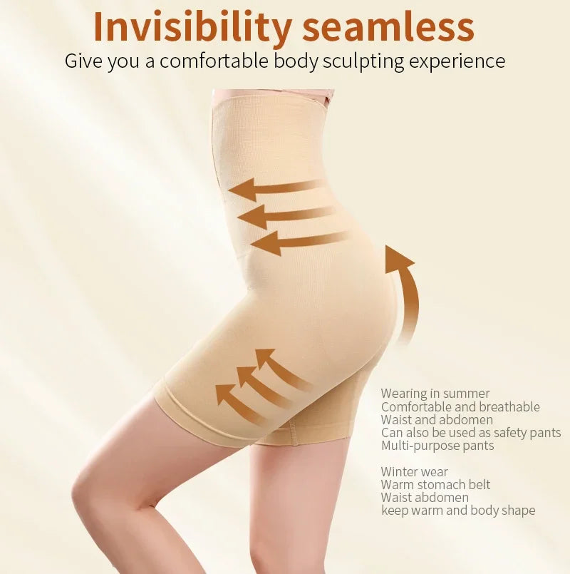 Women’s Seamless High-Waist Shapewear – Butt Lifter Tummy Control Slimming Panty Briefs