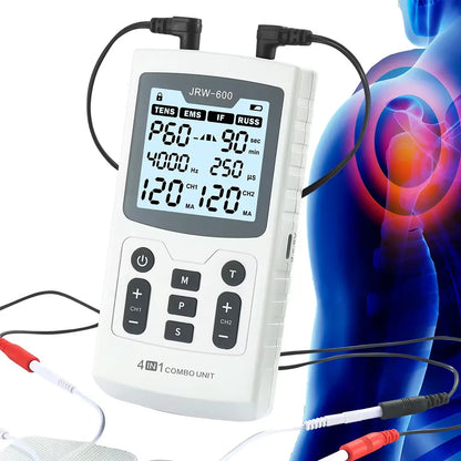 4-in-1 Electric Muscle Stimulator — EMS, IFT, RUSS & TENS High-Frequency Physiotherapy Device