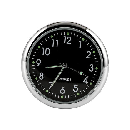 Luminous Car Clock - Mini Auto Stick-On Digital Watch for Cars, 40mm & 43mm Quartz Mechanic Ornament