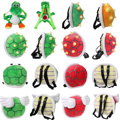 Super Mario Plush Backpack – 9 Styles Including Bowser, Yoshi & Koopa Troopa Cartoon Stuffed Toy Bag