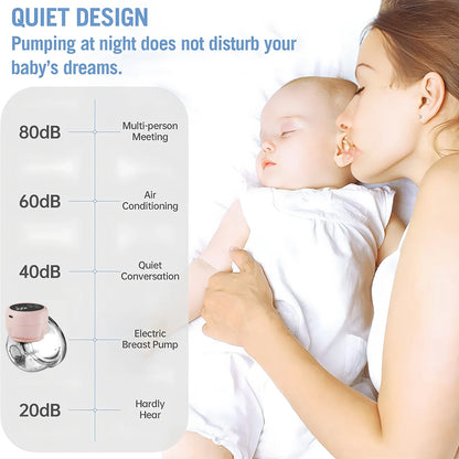 Wearable Electric Breast Pump — Portable Hands-Free Silent Breast Milk Extractor & Collector, 1PCS