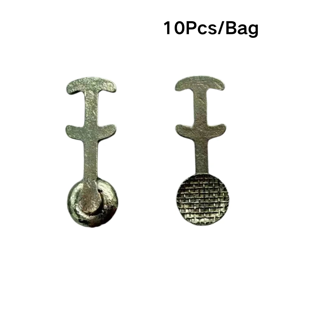 Orthodontic Lingual Button & Crimpable Hook Set – Metal Bondable Dental Traction Eyelets & Accessories for Dentistry Use