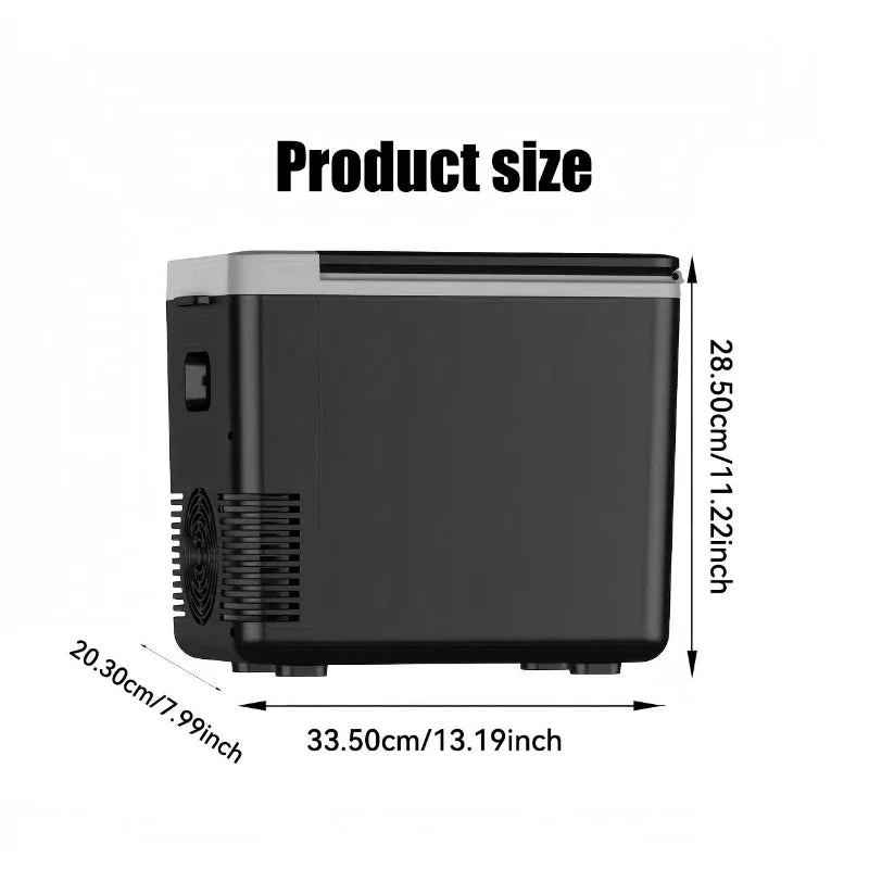 10L Portable Refrigerator - 12V Car & 220V Home Electric Cooler and Warmer Freezer