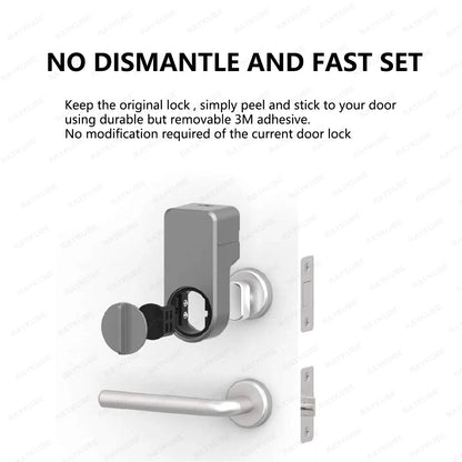 A1 Pro Max Bluetooth Smart Door Lock – Tuya APP Remote Control, Keyless Unlock, DIY Easy Installation for Smart Life