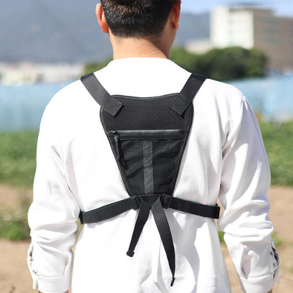 Sports Chest Bag – Lightweight Waterproof Running Vest with Pocket, Phone Holder & Large Capacity Tactical Front Pack